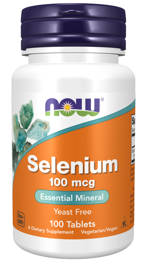 NOW Selenium 100 mcg, 100 таб.